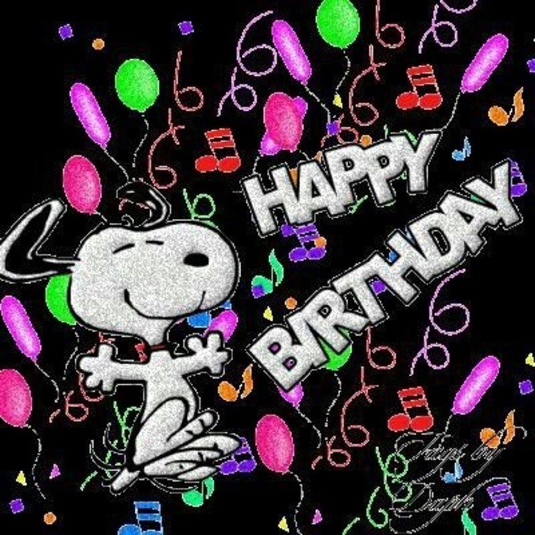 Buon Compleanno in inglese Snoopy