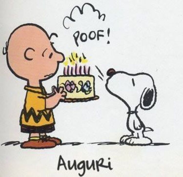 Cartoline Buon Compleanno con Snoopy